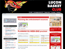 Tablet Screenshot of luconbasketclub.org